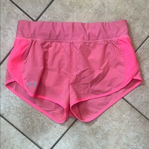 Women’s Under Armour Bright Pink SpeedPocket Shorts